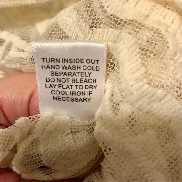 Nurture Cotton Blend Off-White Lace Top - Picture 3 of 5